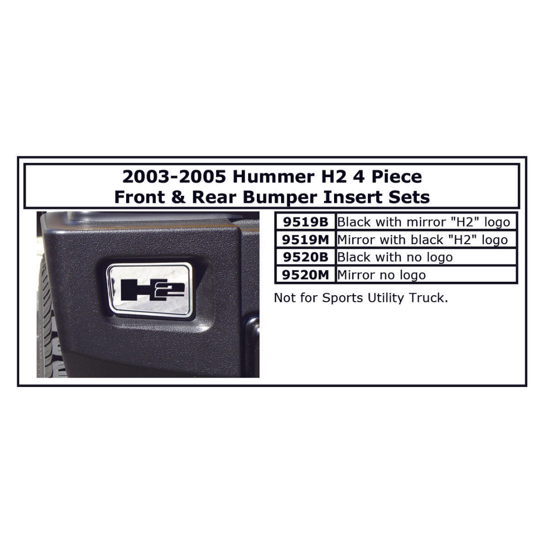 2003-2005 Hummer H2 Bumper Corners 4pc