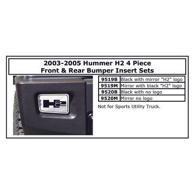 2003-2005 Hummer H2 Bumper Corners 4pc