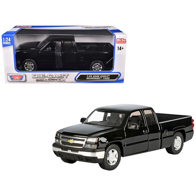 2006 Chevrolet Silverado 1500 Pickup Truck Black "Die-Cast Collection" Series 1/25 Diecast Model Car