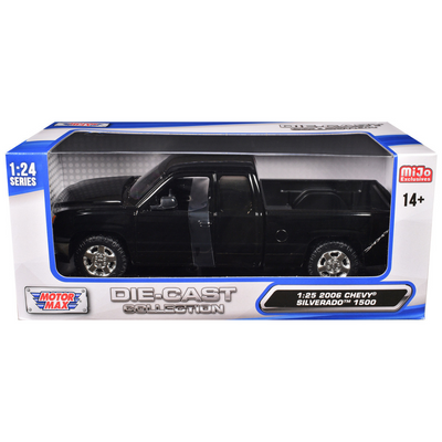 2006 Chevrolet Silverado 1500 Pickup Truck Black "Die-Cast Collection" Series 1/25 Diecast Model Car