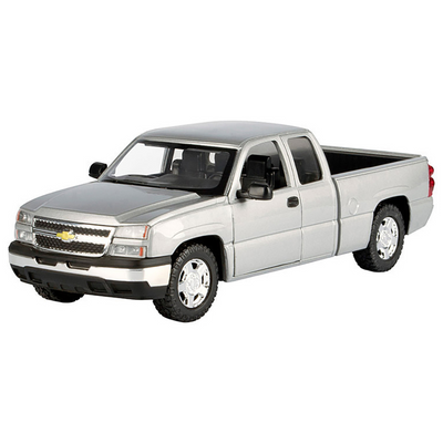 2006 Chevrolet Silverado 1500 Pickup Truck Gray Metallic "Timeless Legends" Series 1/25 Diecast Model Car