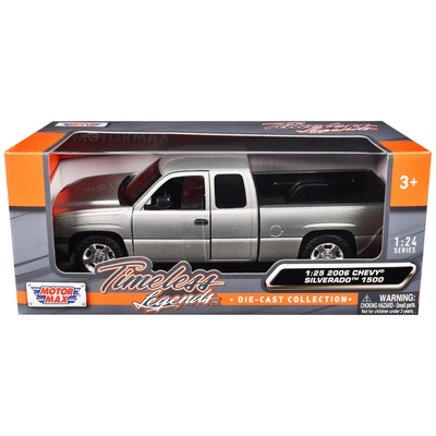 2006 Chevrolet Silverado 1500 Pickup Truck Gray Metallic "Timeless Legends" Series 1/25 Diecast Model Car