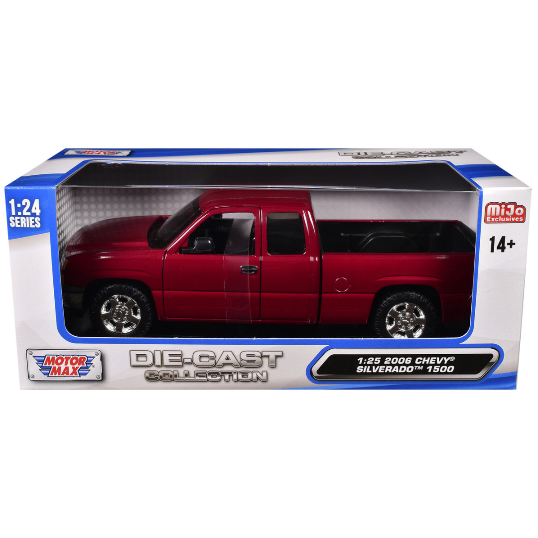 2006 Chevrolet Silverado 1500 Pickup Truck Red Metallic "Die-Cast Collection" Series 1/25 Diecast Model Car