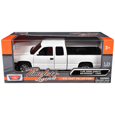 2006 Chevrolet Silverado 1500 Pickup Truck White "Timeless Legends" Series 1/25 Diecast Model Car