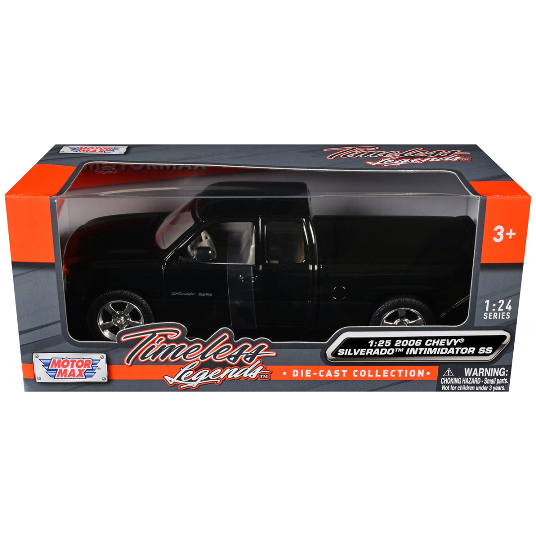 2006 Chevrolet Silverado Intimidator SS Pickup Truck Black "Timeless Legends" Series 1/25 Diecast Model Car