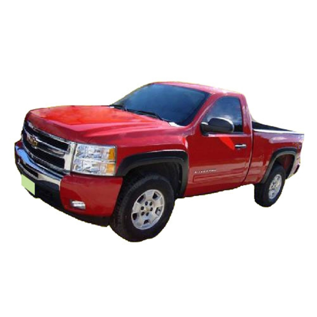 2007-2013 Chevrolet Silverado 1500 Fender Flares Short Bed (Smooth)