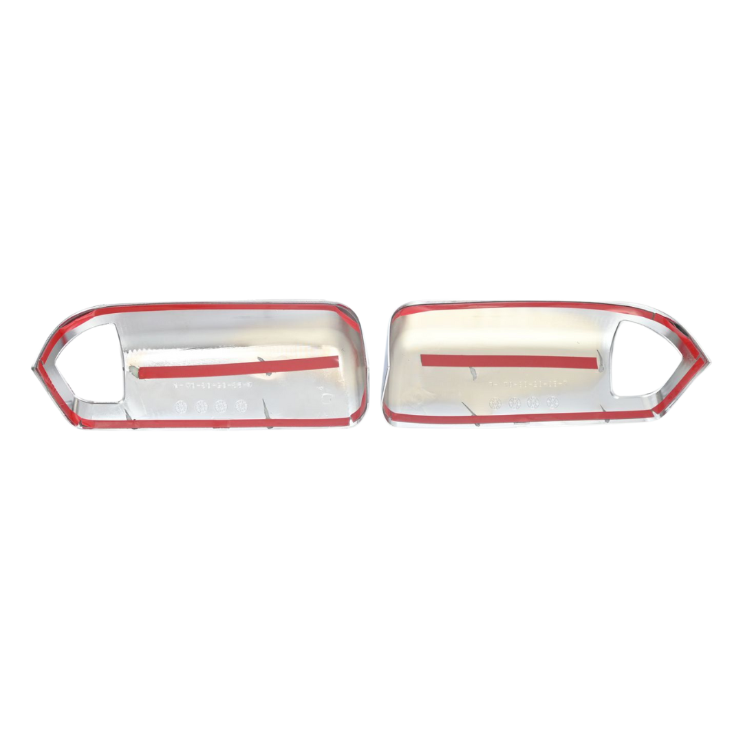 2010 Dodge Ram 2500/Ram 3500, 11-22 Ram 2500/3500 Non-Tow Style 2 PCS With Turn Signal Top Chrome Tape-on Mirror Cover