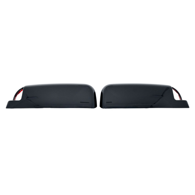 2010 Dodge Ram 3500/Ram 2500, 11-22 Ram 2500/3500 Non-Tow Style 2 PCS With Turn Signal Top Gloss Black Tape-on Mirror Cover