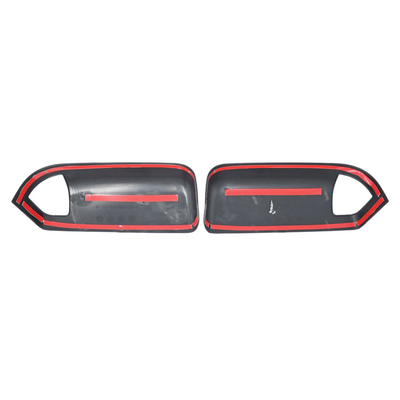 2010 Dodge Ram 3500/Ram 2500, 11-22 Ram 2500/3500 Non-Tow Style 2 PCS With Turn Signal Top Gloss Black Tape-on Mirror Cover