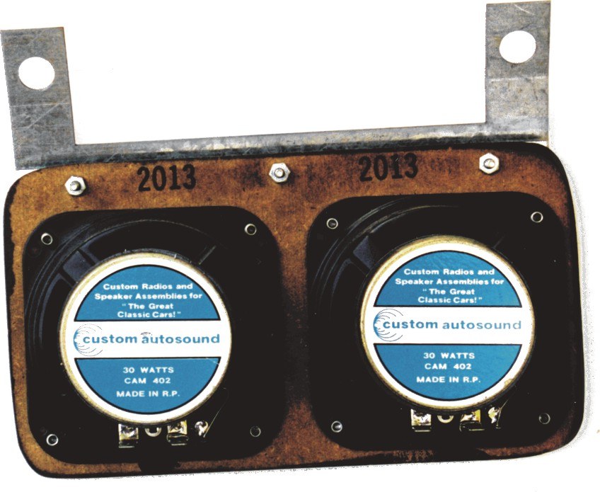 Dual dash speaker assembly with Kenwood speakers, Custom Autosound KNW-2013
