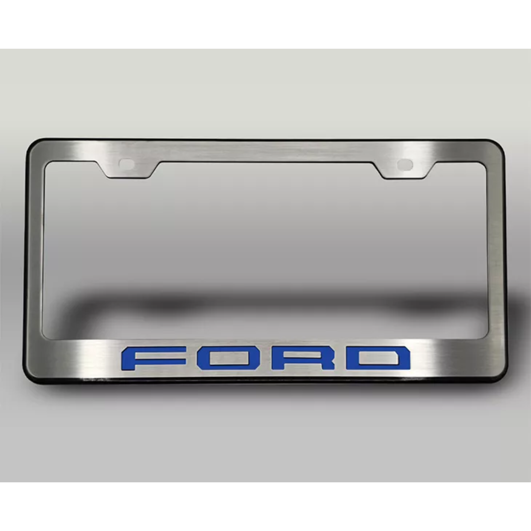 2017-2022 Ford F-250 Black License Plate Frame with "FORD" Lettering | Choose Color