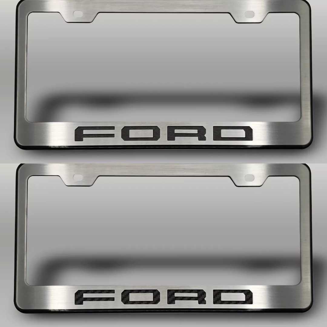 2017-2022 Ford F-250 Black License Plate Frame with "FORD" Lettering | Choose Color