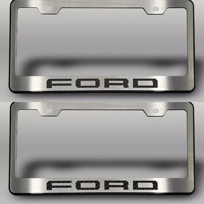 2017-2022 Ford F-250 Black License Plate Frame with "FORD" Lettering | Choose Color
