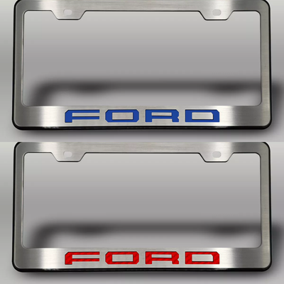 2017-2022 Ford F-250 Black License Plate Frame with "FORD" Lettering | Choose Color