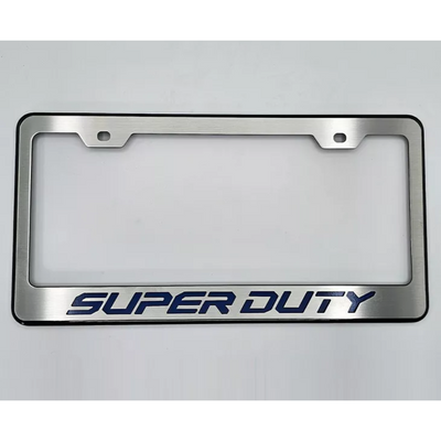 2017-2022 Ford F-250 Black License Plate Frame with "Super Duty" Lettering | Choose Color