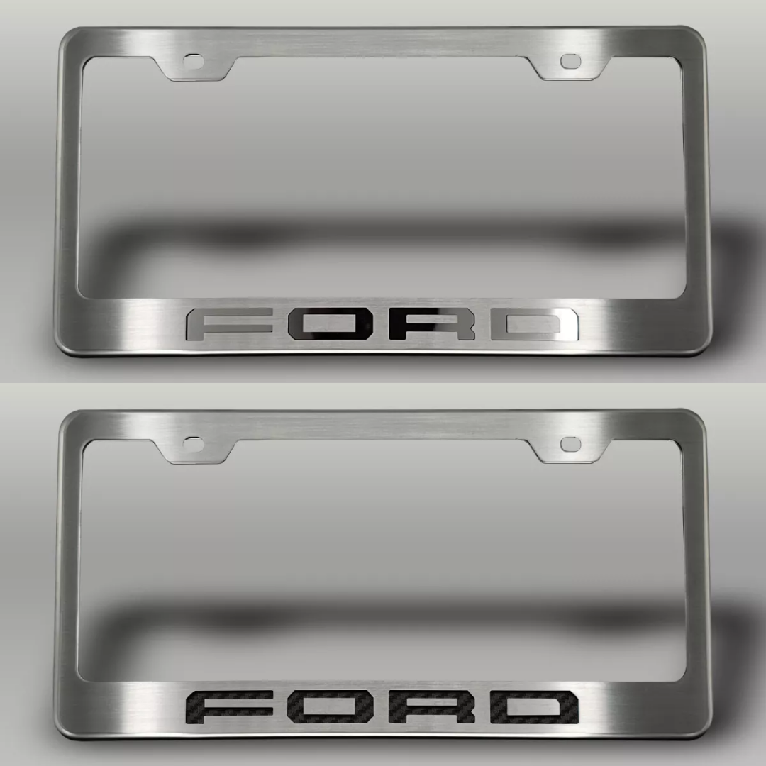 2017-2022 Ford F-250 License Plate Frame with "FORD" Lettering | Choose Color