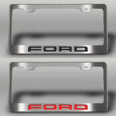 2017-2022 Ford F-250 License Plate Frame with "FORD" Lettering | Choose Color