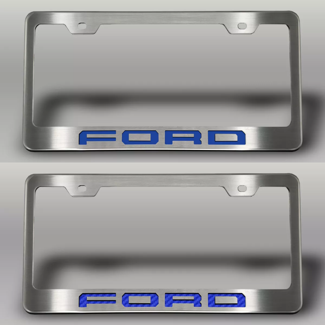 2017-2022 Ford F-250 License Plate Frame with "FORD" Lettering | Choose Color