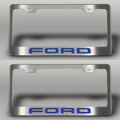 2017-2022 Ford F-250 License Plate Frame with "FORD" Lettering | Choose Color