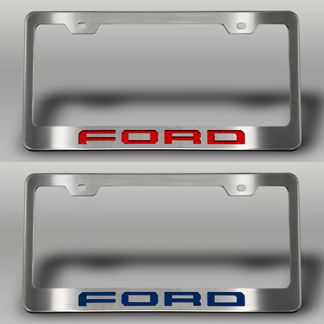 2017-2022 Ford F-250 License Plate Frame with "FORD" Lettering | Choose Color