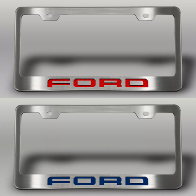 2017-2022 Ford F-250 License Plate Frame with "FORD" Lettering | Choose Color