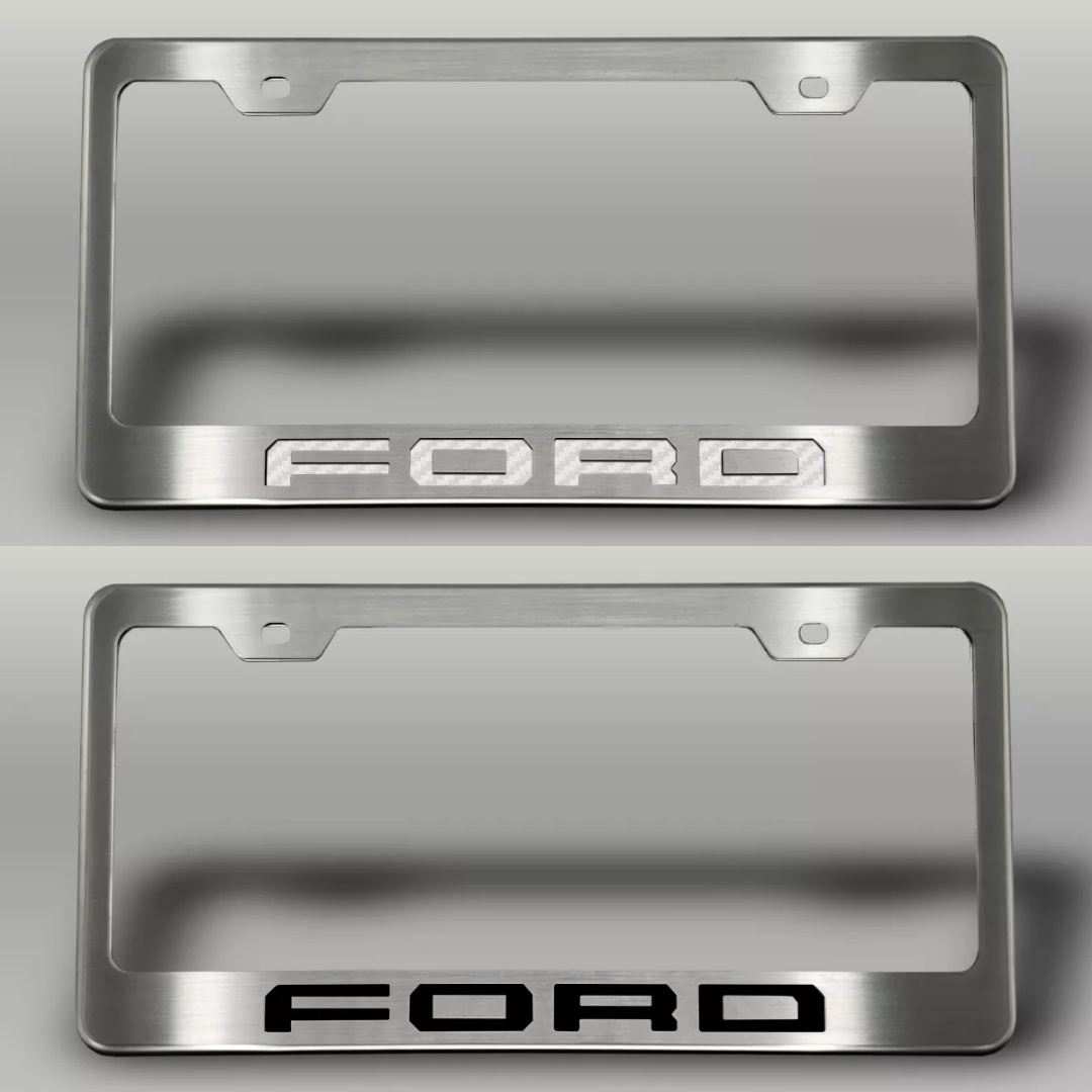 2017-2022 Ford F-250 License Plate Frame with "FORD" Lettering | Choose Color