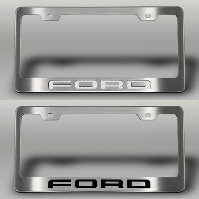 2017-2022 Ford F-250 License Plate Frame with "FORD" Lettering | Choose Color