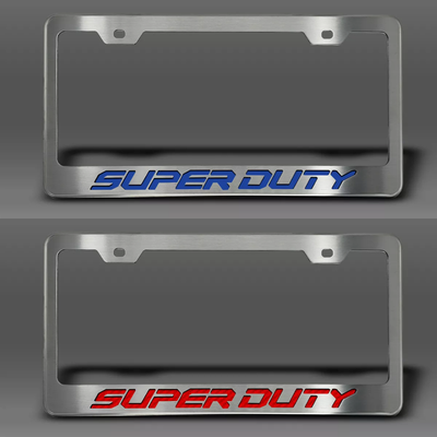2017-2022 Ford F-250 License Plate Frame with "Super Duty" Lettering | Choose Color