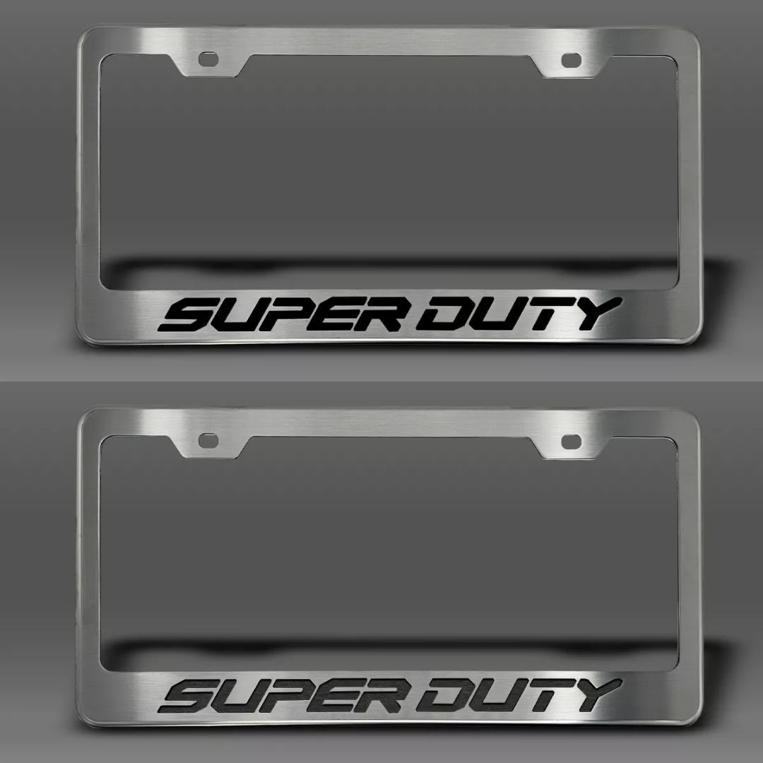2017-2022 Ford F-250 License Plate Frame with "Super Duty" Lettering | Choose Color