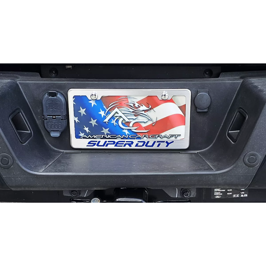 2017-2022 Ford F-250 License Plate Frame with "Super Duty" Lettering | Choose Color