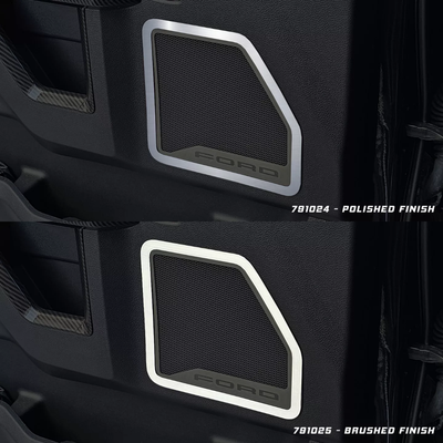 2017-2022 Ford F250 Front Outer Door Speaker Trim 2pc | Choose Finish