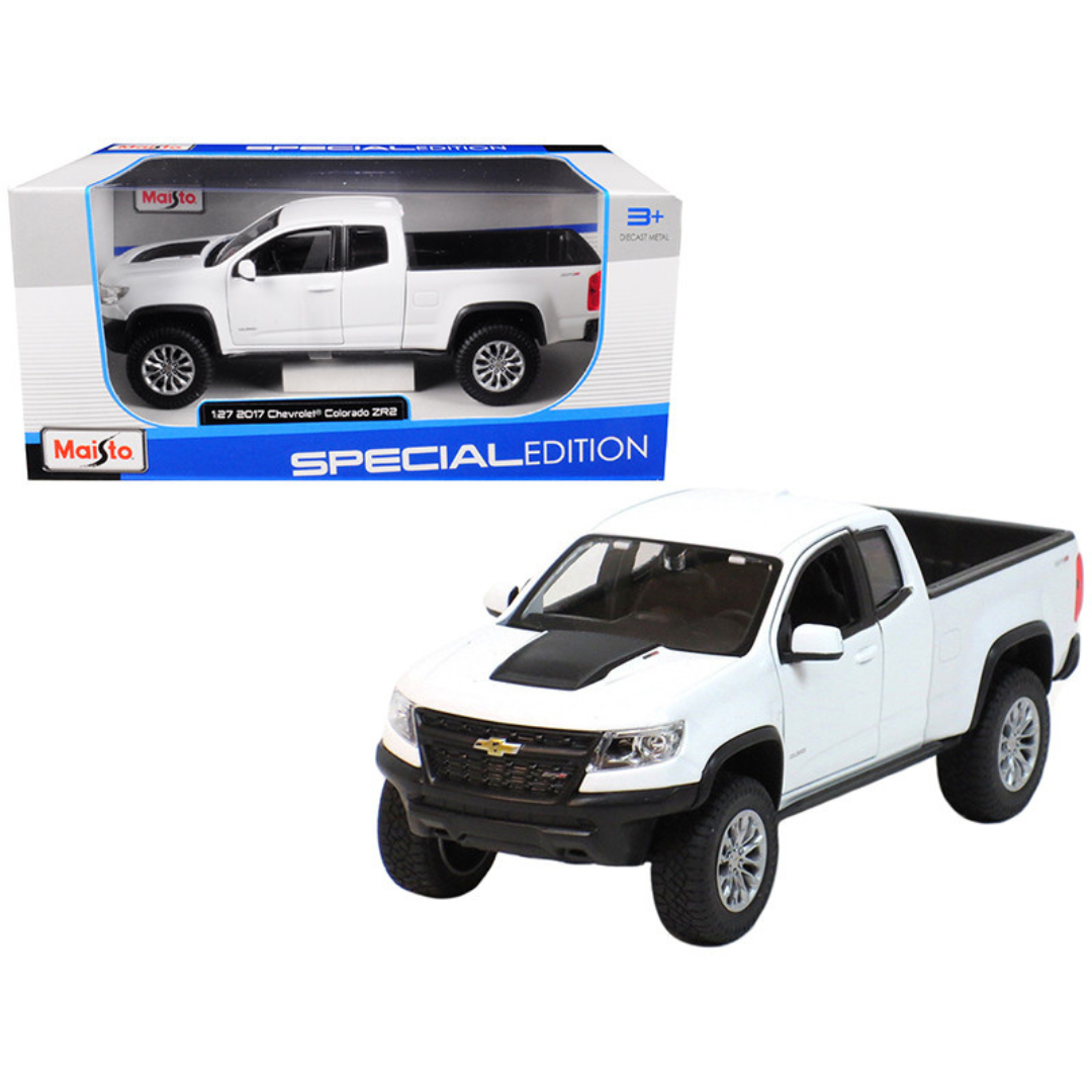 2017 Chevrolet Colorado ZR2 Pickup Truck White 1/27 Diecast Model Car