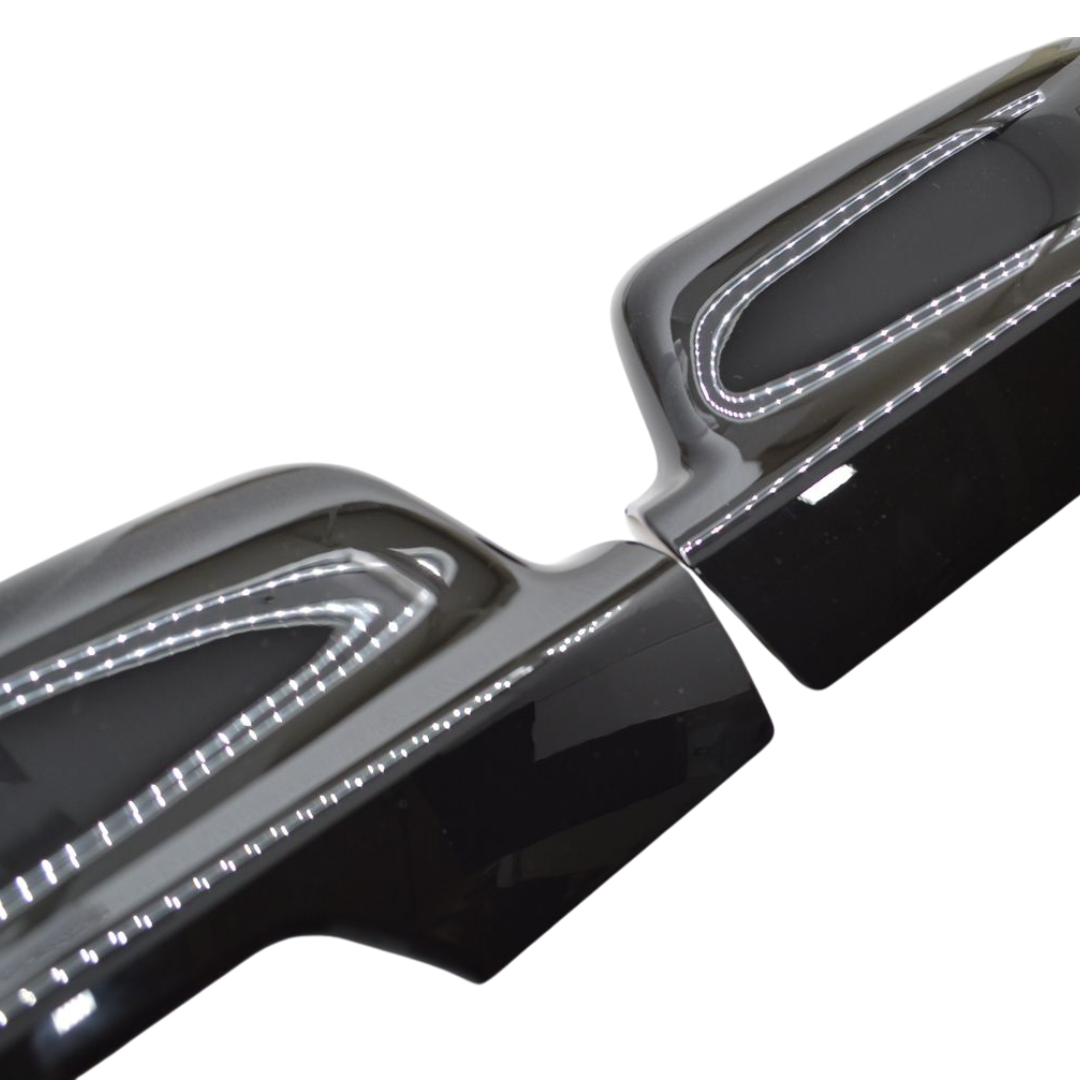 2019-2024 Ram 1500 2 PCS With Turn Signal Top Gloss Black Tape-on Mirror Cover