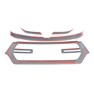 2019-2024 Ram 1500 4 PCS Gloss Black Tape-on Patented Grille Overlay