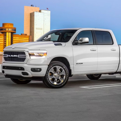 2019-2024 Ram 1500 (Not for Classic) 2 PCS With Turn Signal Top Chrome Tape-on Mirror Cover