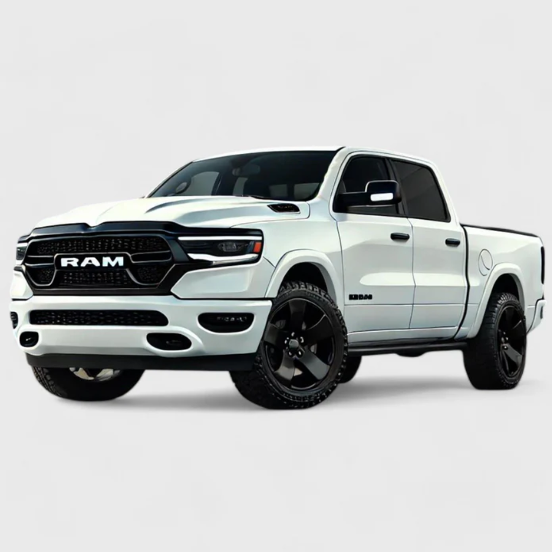 2019-2024 Ram 1500 (Not for Classic) W/ or W/O Smart Key 10 PCS Gloss Black Snap-on W/Tape Patented Door Handle Cover