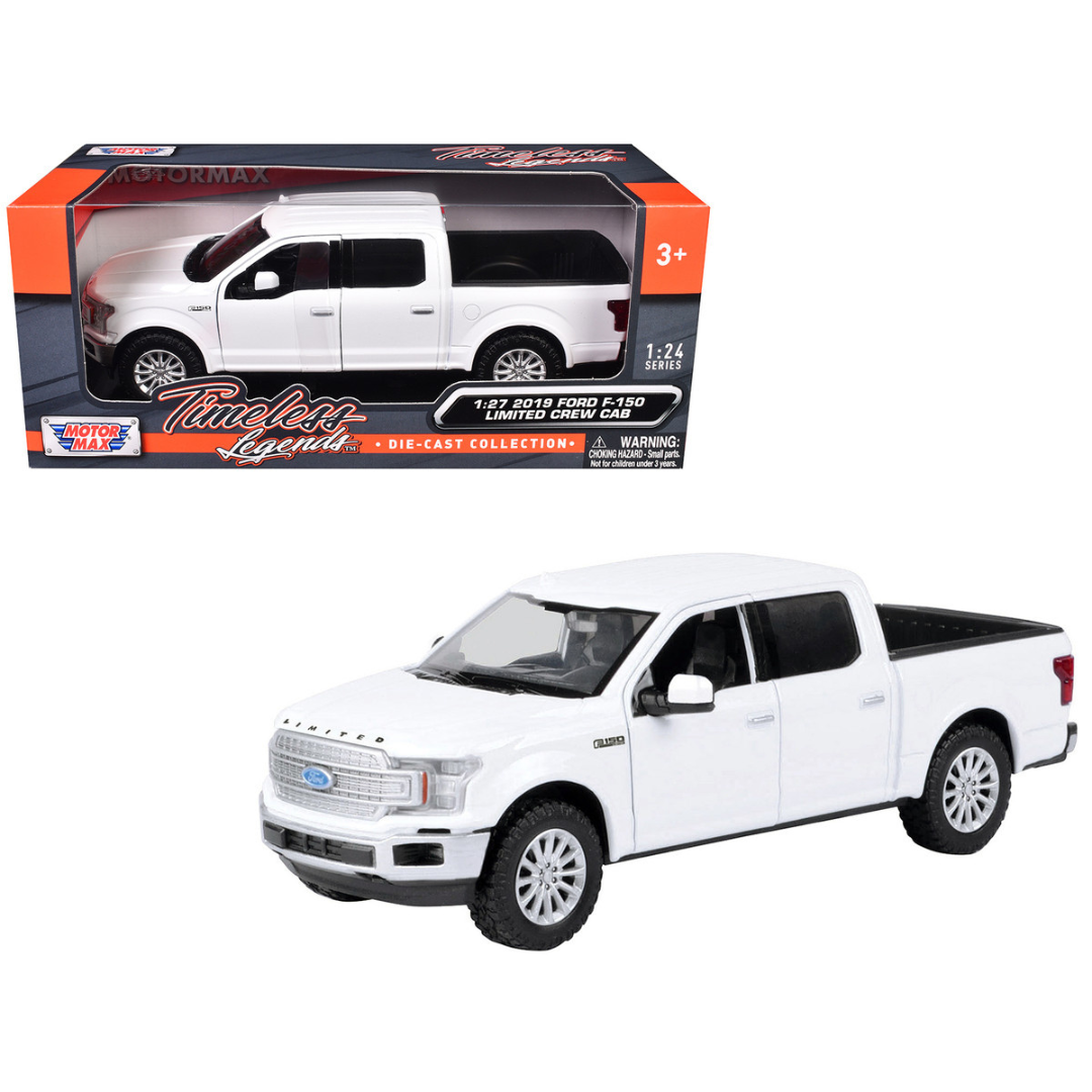 2019 Ford F-150 Limited Crew Cab Pickup Truck White 1/27 Diecast Model Car