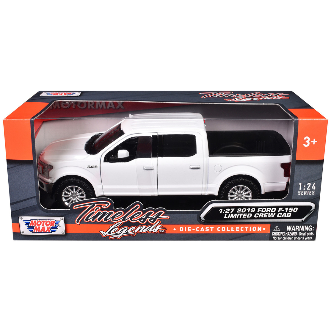 2019 Ford F-150 Limited Crew Cab Pickup Truck White 1/27 Diecast Model Car