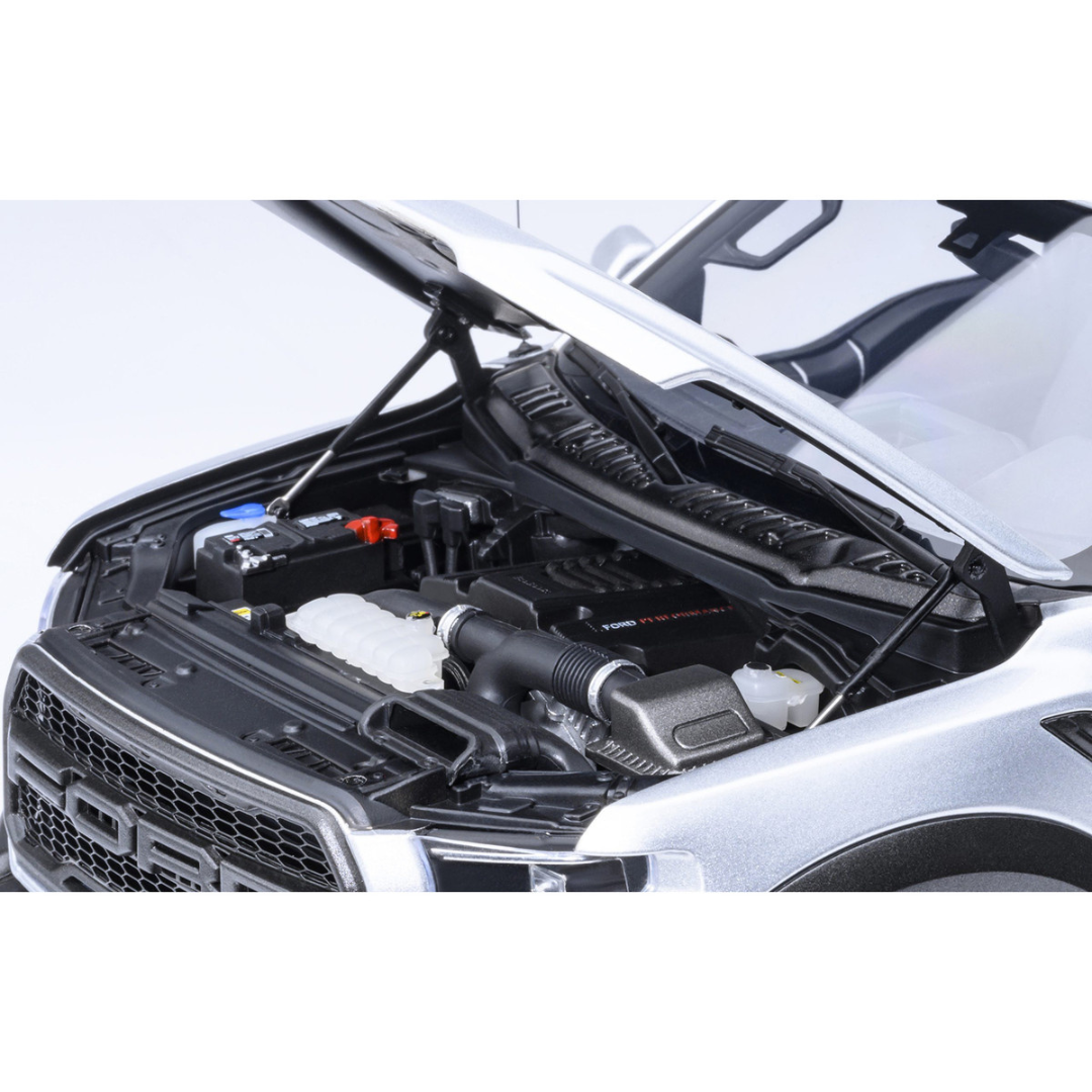 2019 Ford F-150 Raptor Pickup Truck Ingot Silver 1/18 Model Car