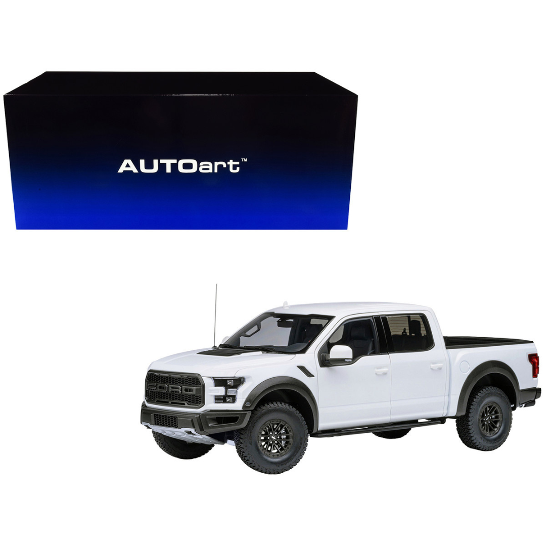 2019 Ford F-150 Raptor Pickup Truck Oxford White 1/18 Model Car