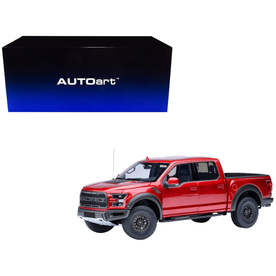 2019 Ford F-150 Raptor Pickup Truck Ruby Red Metallic 1/18 Model Car