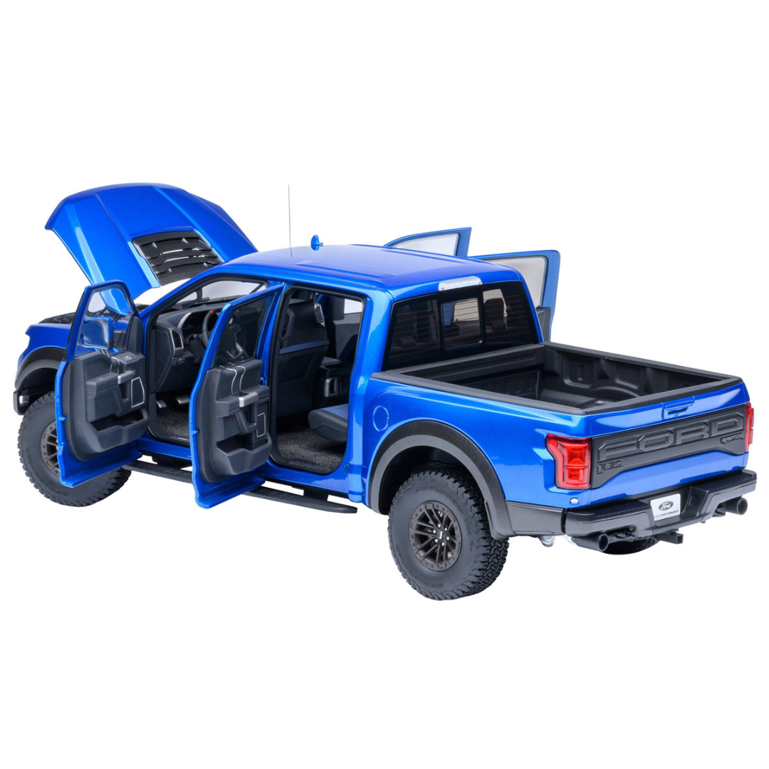 2019 Ford F-150 Raptor Pickup Truck Velocity Blue 1/18 Model Car