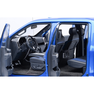 2019 Ford F-150 Raptor Pickup Truck Velocity Blue 1/18 Model Car