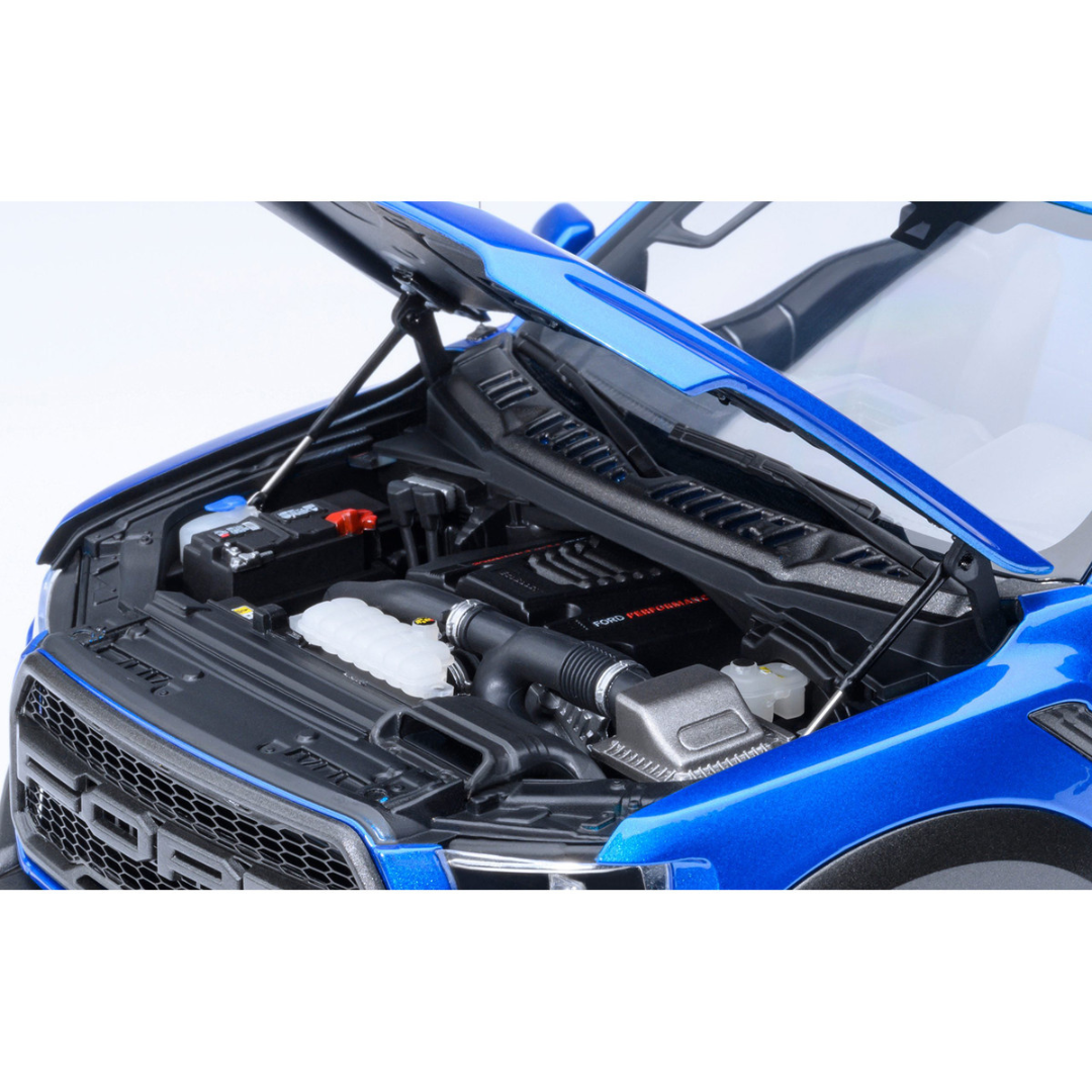 2019 Ford F-150 Raptor Pickup Truck Velocity Blue 1/18 Model Car