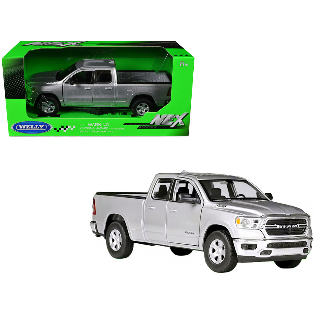 2019 RAM 1500 Pickup Truck Silver Metallic "NEX Models" Series 1/27 Diecast Model Car
