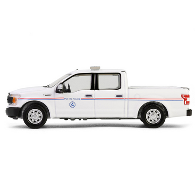 2020 Ford F-150 XL Pickup Truck "United States Postal Service (USPS) Postal Police" White with Red and Blue Stripes "Hobby Exclusive" Series 1/64 Diecast Model Car