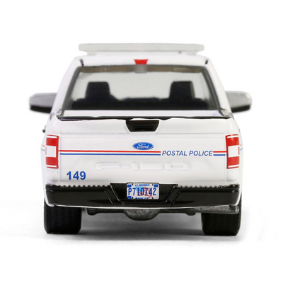 2020 Ford F-150 XL Pickup Truck "United States Postal Service (USPS) Postal Police" White with Red and Blue Stripes "Hobby Exclusive" Series 1/64 Diecast Model Car