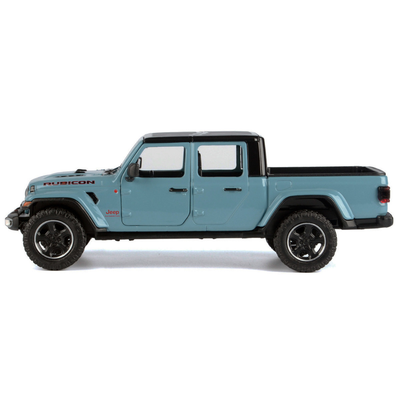 2021 Jeep Gladiator Rubicon (Closed Top) Pickup Truck Blue with Black Top 1/27 Diecast Model Car
