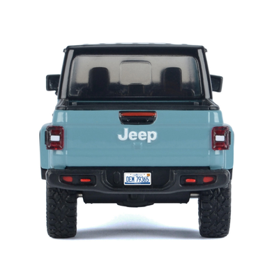 2021 Jeep Gladiator Rubicon (Closed Top) Pickup Truck Blue with Black Top 1/27 Diecast Model Car