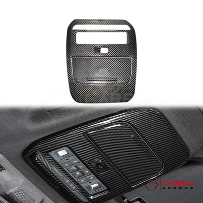 Real Carbon Fiber Overhead Dome Light Trim Cover for 2021+ Ford F-150
